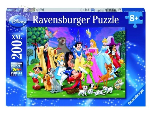 Puzzle 200 Disney. Ulubione postacie z bajek XXL