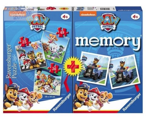 Puzzle 2D 3w1 + memory Psi Patrol