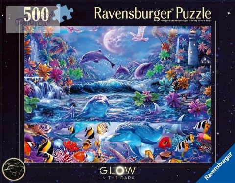 Puzzle 2D 500 Świecące - Magiczny świat Puzzle 2D 500 Świecące - Magiczny świat