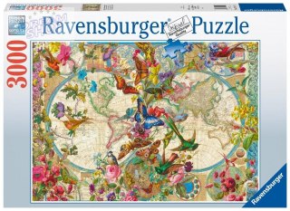 Puzzle 3000 Flora i Fauna. Mapa Świata