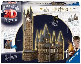 Puzzle 3D 540 Budynki nocą: Zamek Hogwarts Wieża
