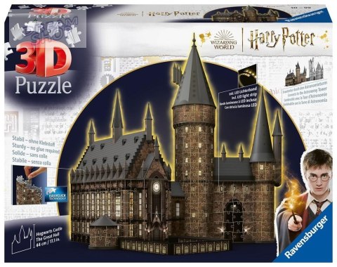 Puzzle 3D 540 Budynki nocą: Zamek Hogwarts Puzzle 3D 540 Budynki nocą: Zamek Hogwarts