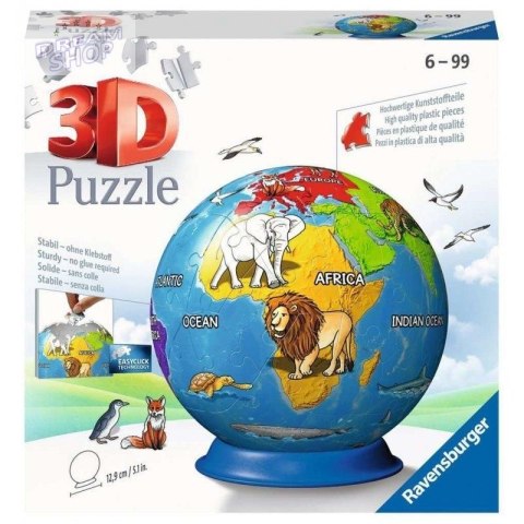 Puzzle 3D 72 Dziecinny globus