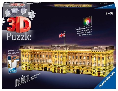 Puzzle 3D Budynki nocą: Pałac Buckingham Puzzle 3D Budynki nocą: Pałac Buckingham