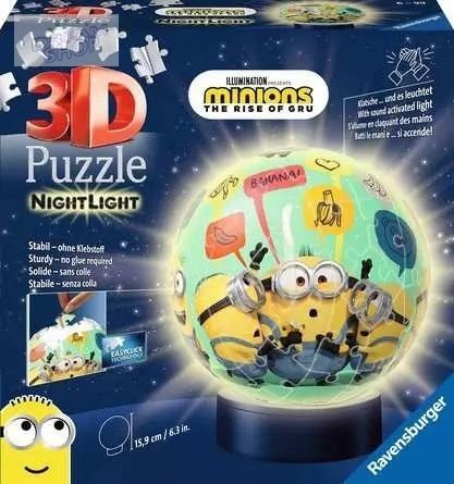 Puzzle 3D Świecąca kula: Minionki Puzzle 3D Świecąca kula: Minionki