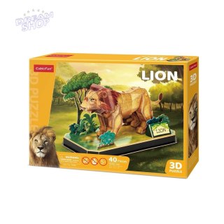 Puzzle 3D Zwierzęta Lew