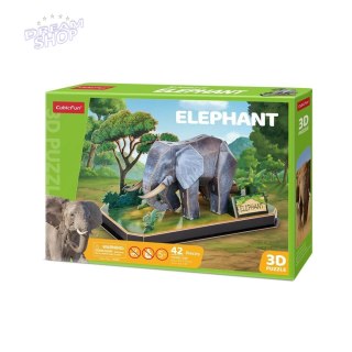 Puzzle 3D Zwierzęta Słoń