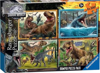 Puzzle 4x100 Jurassic World Bumper Pack
