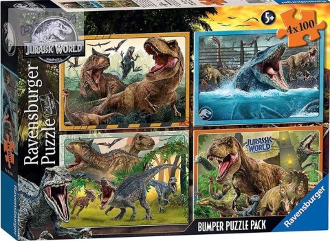 Puzzle 4x100 Jurassic World Bumper Pack Puzzle 4x100 Jurassic World Bumper Pack