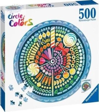 Puzzle 500 Paleta kolorów: cukierki
