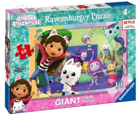 Puzzle 60 Koci domek Gabi Giant