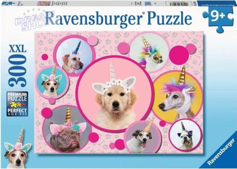 Puzzle XXL 300 Pieski jednorożce Puzzle XXL 300 Pieski jednorożce