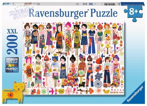 Puzzle dla dzieci 200 Przyjaciele i kwiaty