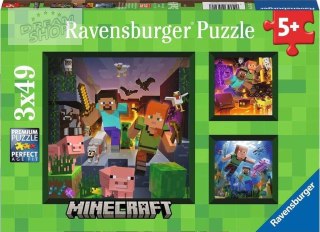 Puzzle dla dzieci 3x49 Minecraft