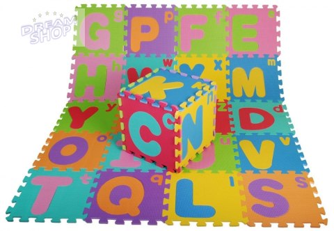 Puzzle piankowe Litery dla dzieci 3+ Pianka EVA + Wielkie Małe litery Alfabet + Mata podłogowa Puzzle piankowe Litery dla dzieci 3+ Pianka EVA + Wielkie Małe litery Alfabet + Mata podłogowa