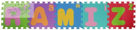 Puzzle piankowe Litery dla dzieci 3+ Pianka EVA + Wielkie Małe litery Alfabet + Mata podłogowa Puzzle piankowe Litery dla dzieci 3+ Pianka EVA + Wielkie Małe litery Alfabet + Mata podłogowa