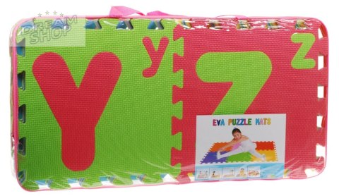 Puzzle piankowe Litery dla dzieci 3+ Pianka EVA + Wielkie Małe litery Alfabet + Mata podłogowa Puzzle piankowe Litery dla dzieci 3+ Pianka EVA + Wielkie Małe litery Alfabet + Mata podłogowa