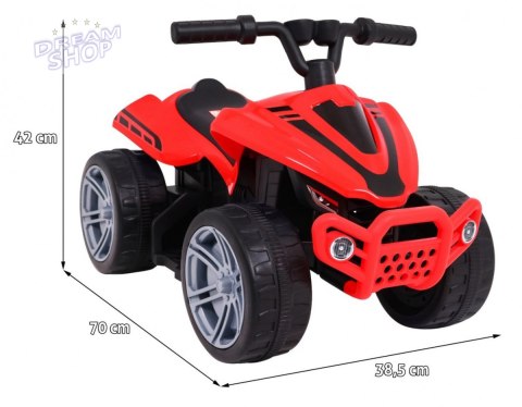Quad Little Monster na akumulator dla najmłodszych Czerwony Napęd 25W Quad Little Monster na akumulator dla najmłodszych Czerwony Napęd 25W