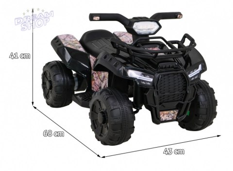 Quad Storm na akumulator dla dzieci Czarny + Silnik 25W + MP3 USB + LED Quad Storm na akumulator dla dzieci Czarny + Silnik 25W + MP3 USB + LED