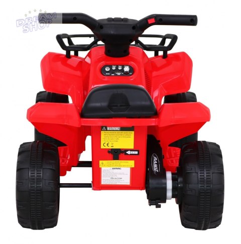 Quad Storm na akumulator dla dzieci Czerwony + Silnik 25W + MP3 USB + LED Quad Storm na akumulator dla dzieci Czerwony + Silnik 25W + MP3 USB + LED