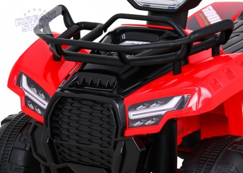 Quad Storm na akumulator dla dzieci Czerwony + Silnik 25W + MP3 USB + LED Quad Storm na akumulator dla dzieci Czerwony + Silnik 25W + MP3 USB + LED