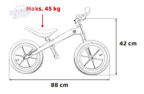 Rowerek Biegowy BMW Rastar dla dzieci + Ekoskóra + Regulacja siodełka + Pompowane opony + Lakierowana rama Rowerek Biegowy BMW Rastar dla dzieci + Ekoskóra + Regulacja siodełka + Pompowane opony + Lakierowana rama
