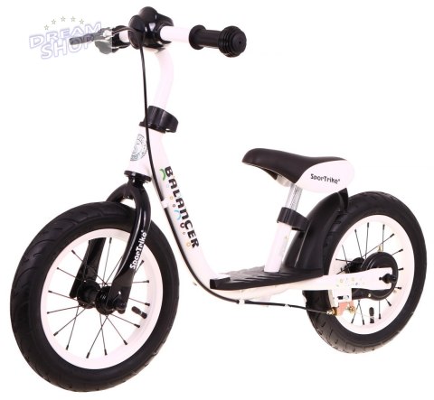 Rowerek biegowy SporTrike Balancer dla dzieci Biały Pierwszy rowerek do Nauki jazdy Rowerek biegowy SporTrike Balancer dla dzieci Biały Pierwszy rowerek do Nauki jazdy