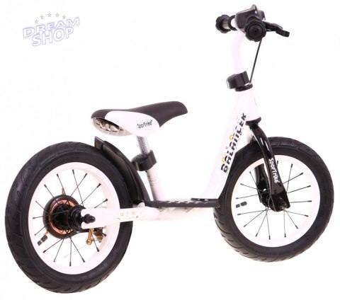 Rowerek biegowy SporTrike Balancer dla dzieci Biały Pierwszy rowerek do Nauki jazdy Rowerek biegowy SporTrike Balancer dla dzieci Biały Pierwszy rowerek do Nauki jazdy
