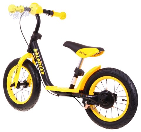 Rowerek biegowy SporTrike Balancer dla dzieci Żółty Pierwszy rowerek do Nauki jazdy Rowerek biegowy SporTrike Balancer dla dzieci Żółty Pierwszy rowerek do Nauki jazdy