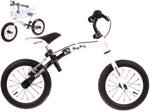 Rowerek biegowy dla dzieci Boomerang SporTrike Biały Nauki jazdy + Zmienny układ ramy Rowerek biegowy dla dzieci Boomerang SporTrike Biały Nauki jazdy + Zmienny układ ramy