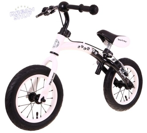 Rowerek biegowy dla dzieci Boomerang SporTrike Biały Nauki jazdy + Zmienny układ ramy Rowerek biegowy dla dzieci Boomerang SporTrike Biały Nauki jazdy + Zmienny układ ramy