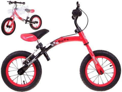 Rowerek biegowy dla dzieci Boomerang SporTrike Czerwony Nauki jazdy + Zmienny układ ramy Rowerek biegowy dla dzieci Boomerang SporTrike Czerwony Nauki jazdy + Zmienny układ ramy
