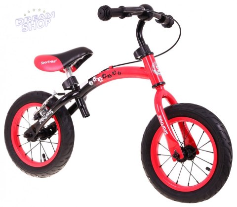 Rowerek biegowy dla dzieci Boomerang SporTrike Czerwony Nauki jazdy + Zmienny układ ramy Rowerek biegowy dla dzieci Boomerang SporTrike Czerwony Nauki jazdy + Zmienny układ ramy