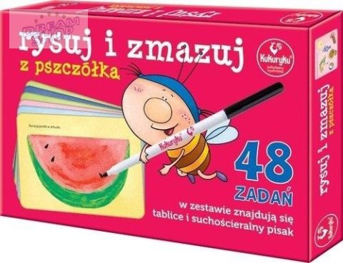 Rysuj i zmazuj z pszczółką Rysuj i zmazuj z pszczółką
