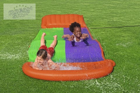 Ślizg wodny SplashCoaster dla 2 dzieci 3+ BESTWAY Tor 488cm + Spryskiwacze + Rampa Ślizg wodny SplashCoaster dla 2 dzieci 3+ BESTWAY Tor 488cm + Spryskiwacze + Rampa