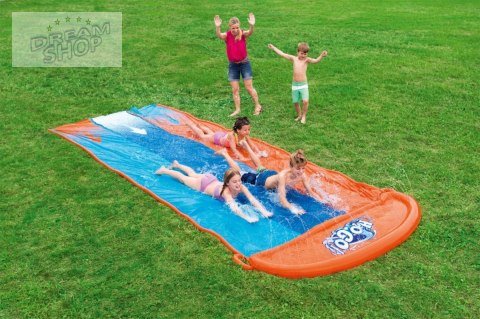 Ślizg wodny dla dzieci 3+ Potrójny tor 488cm BESTWAY + Łatka naprawcza Ślizg wodny dla dzieci 3+ Potrójny tor 488cm BESTWAY + Łatka naprawcza