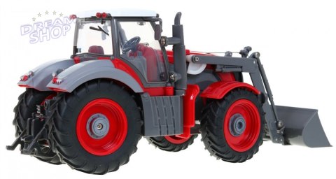 Traktor z koparką i przyczepą dla dzieci 3+ Zdalnie sterowany + Ruchome elementy Czerwono-zielony Traktor z koparką i przyczepą dla dzieci 3+ Zdalnie sterowany + Ruchome elementy Czerwono-zielony
