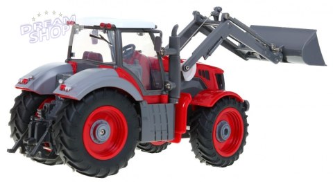 Traktor z koparką i przyczepą dla dzieci 3+ Zdalnie sterowany + Ruchome elementy Czerwono-zielony Traktor z koparką i przyczepą dla dzieci 3+ Zdalnie sterowany + Ruchome elementy Czerwono-zielony