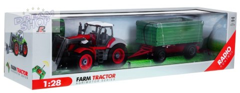 Traktor z koparką i przyczepą dla dzieci 3+ Zdalnie sterowany + Ruchome elementy Czerwono-zielony Traktor z koparką i przyczepą dla dzieci 3+ Zdalnie sterowany + Ruchome elementy Czerwono-zielony