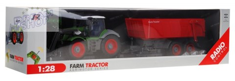 Traktor z koparką i przyczepą dla dzieci 3+ Zdalnie sterowany + Ruchome elementy Zielono-czerwony Traktor z koparką i przyczepą dla dzieci 3+ Zdalnie sterowany + Ruchome elementy Zielono-czerwony