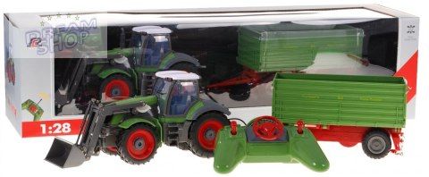 Traktor z koparką i przyczepą dla dzieci 3+ Zdalnie sterowany + Ruchome elementy Zielony Traktor z koparką i przyczepą dla dzieci 3+ Zdalnie sterowany + Ruchome elementy Zielony