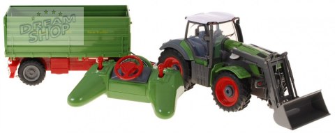 Traktor z koparką i przyczepą dla dzieci 3+ Zdalnie sterowany + Ruchome elementy Zielony Traktor z koparką i przyczepą dla dzieci 3+ Zdalnie sterowany + Ruchome elementy Zielony