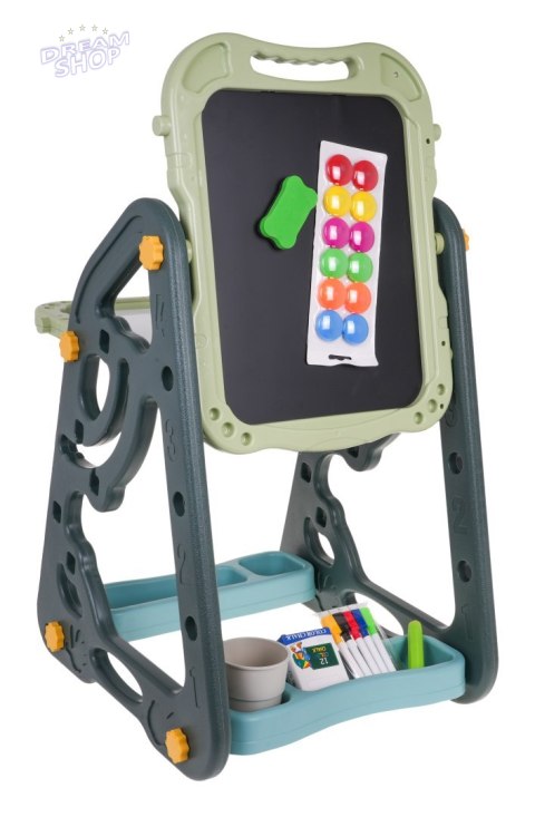 Wielofunkcyjna Tablica dla dzieci 3+ Tablica magnetyczna + Tablica kredowa + Krzesełko + Przybory papiernicze Wielofunkcyjna Tablica dla dzieci 3+ Tablica magnetyczna + Tablica kredowa + Krzesełko + Przybory papiernicze
