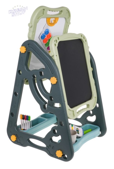 Wielofunkcyjna Tablica dla dzieci 3+ Tablica magnetyczna + Tablica kredowa + Krzesełko + Przybory papiernicze Wielofunkcyjna Tablica dla dzieci 3+ Tablica magnetyczna + Tablica kredowa + Krzesełko + Przybory papiernicze