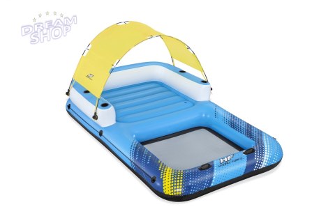 Wyspa do pływania 4-osobowy Materac 305x186x58cm BESTWAY + Daszek + Siateczkowe dno Wyspa do pływania 4-osobowy Materac 305x186x58cm BESTWAY + Daszek + Siateczkowe dno