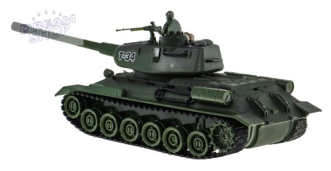 Zdalnie sterowane 2 czołgi T-34 vs Tiger dla dzieci 3+ Strzelające modele + Wielka Bitwa Czołgów Zdalnie sterowane 2 czołgi T-34 vs Tiger dla dzieci 3+ Strzelające modele + Wielka Bitwa Czołgów