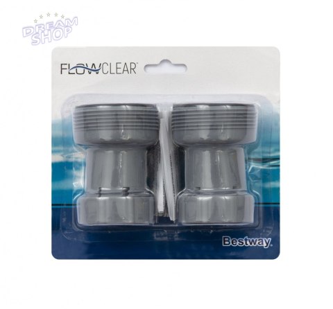 Zestaw 2 złączek do węży ogrodowych Adapter BESTWAY 3,2/3,8cm Zestaw 2 złączek do węży ogrodowych Adapter BESTWAY 3,2/3,8cm
