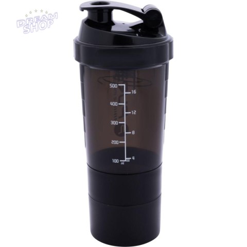 BIDON FITNESS SHAKER 500ML GREY/BLACK PURE 2 IMPROVE BIDON FITNESS SHAKER 500ML GREY/BLACK PURE 2 IMPROVE