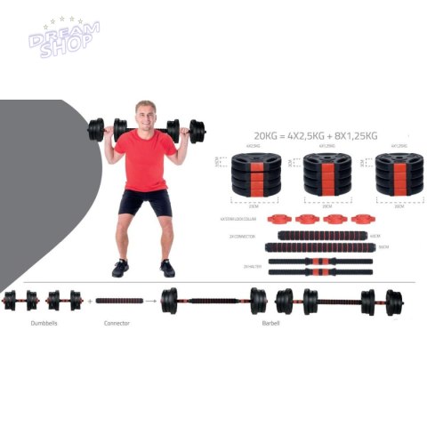 HANTLA SZTANGA SKŁADANA KOMPOZYTOWA 20KG PURE 2 IMPROVE HANTLA SZTANGA SKŁADANA KOMPOZYTOWA 20KG PURE 2 IMPROVE