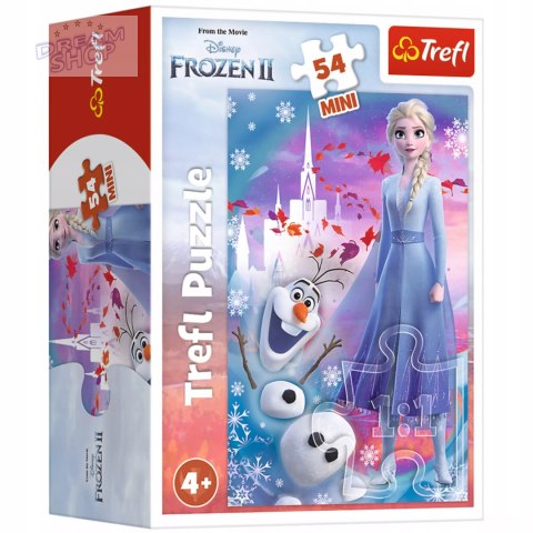 Puzzle 54 mini Frozen Kraina Lodu Elsa i Olaf 54 elementy Trefl 19640 Puzzle 54 mini Frozen Kraina Lodu Elsa i Olaf 54 elementy Trefl 19640